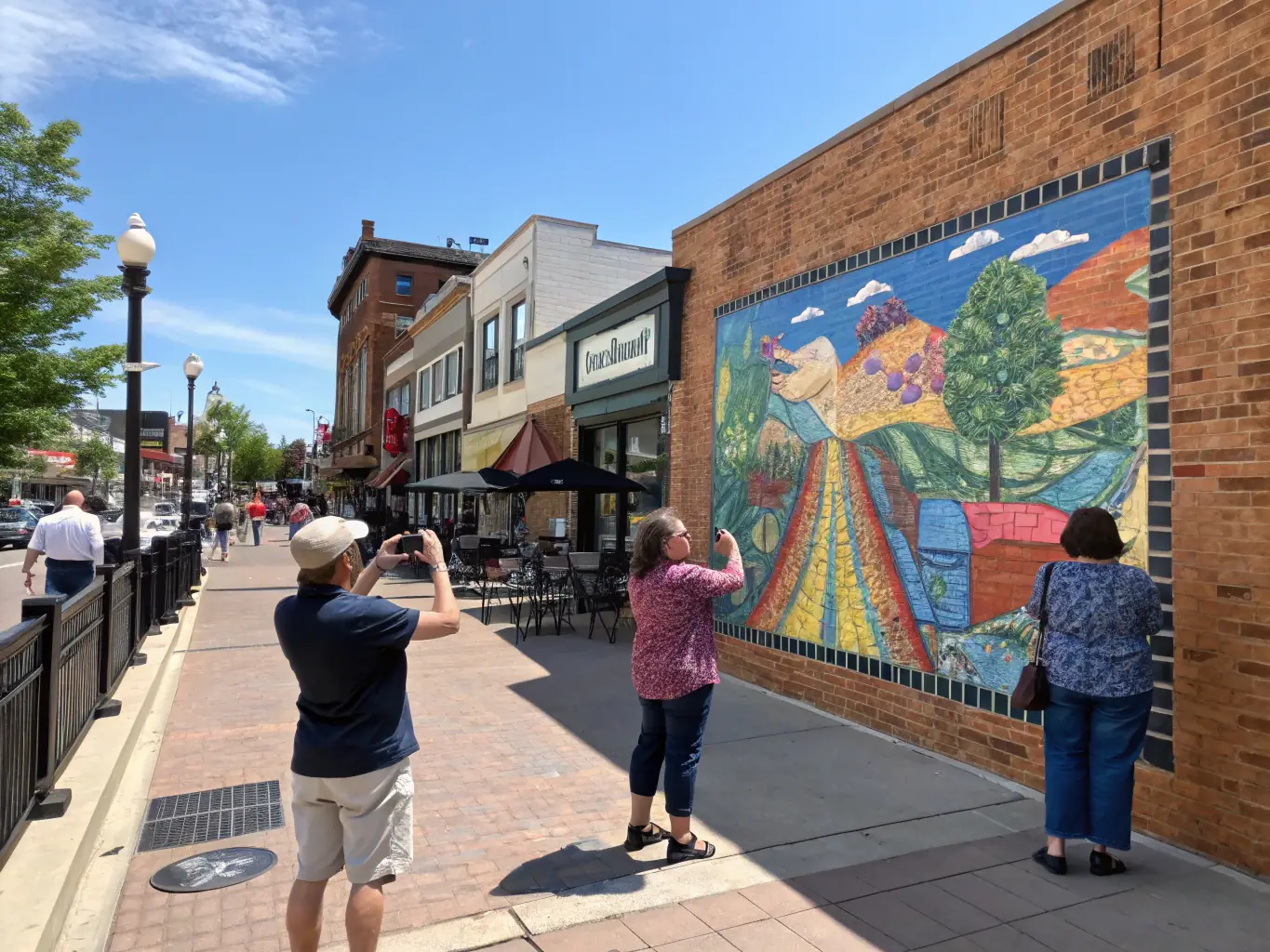 A colorful mural in the Alberta Arts District of Portland, with eclectic shops, art galleries, and diverse restaurants, reflecting the neighborhood's artistic and community-focused spirit.
